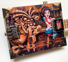 Load image into Gallery viewer, Electric Cigar Box Guitar Tiki Traveler Edition  - Ruby's Dilemma by Big Toe