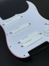 Load image into Gallery viewer, LACE® Custom Shop Strat Plus Ultra “Redline” Loaded Pickguard