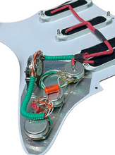 Load image into Gallery viewer, LACE® Custom Shop Strat Plus Ultra “Redline” Loaded Pickguard