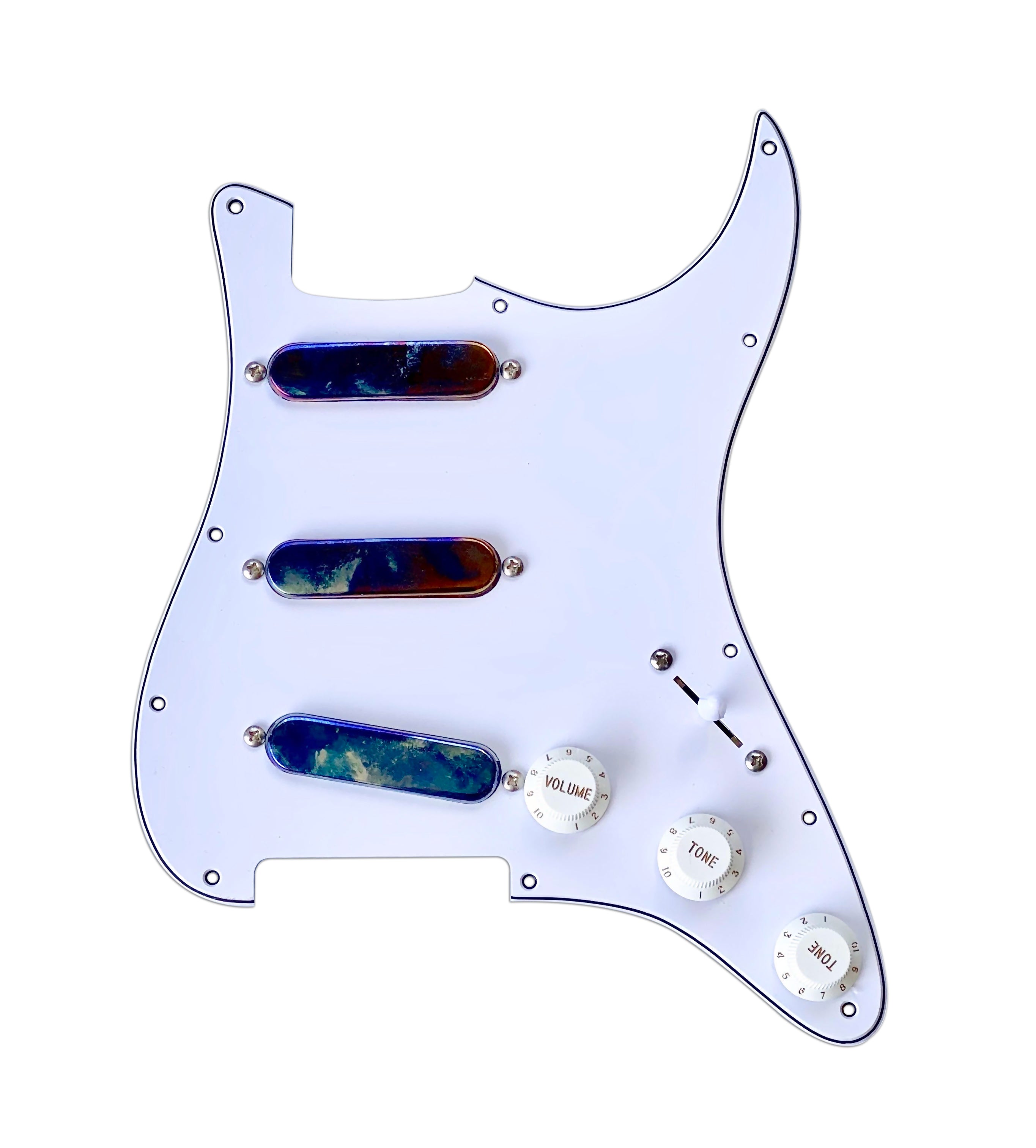 Chrome Burners™ Triple Loaded Pickguard – Lace Music Products